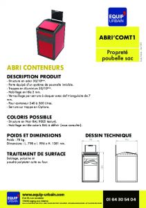 ABRI CONTENEUR - SIMPLE EN TOLE-COMPLET AVEC TRAPPE - SANS OPERC