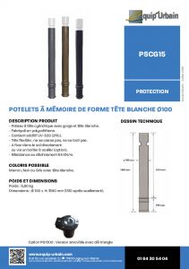 POTELET SOUPLE MARRON A GORGE  100 TETE - PSCG15M